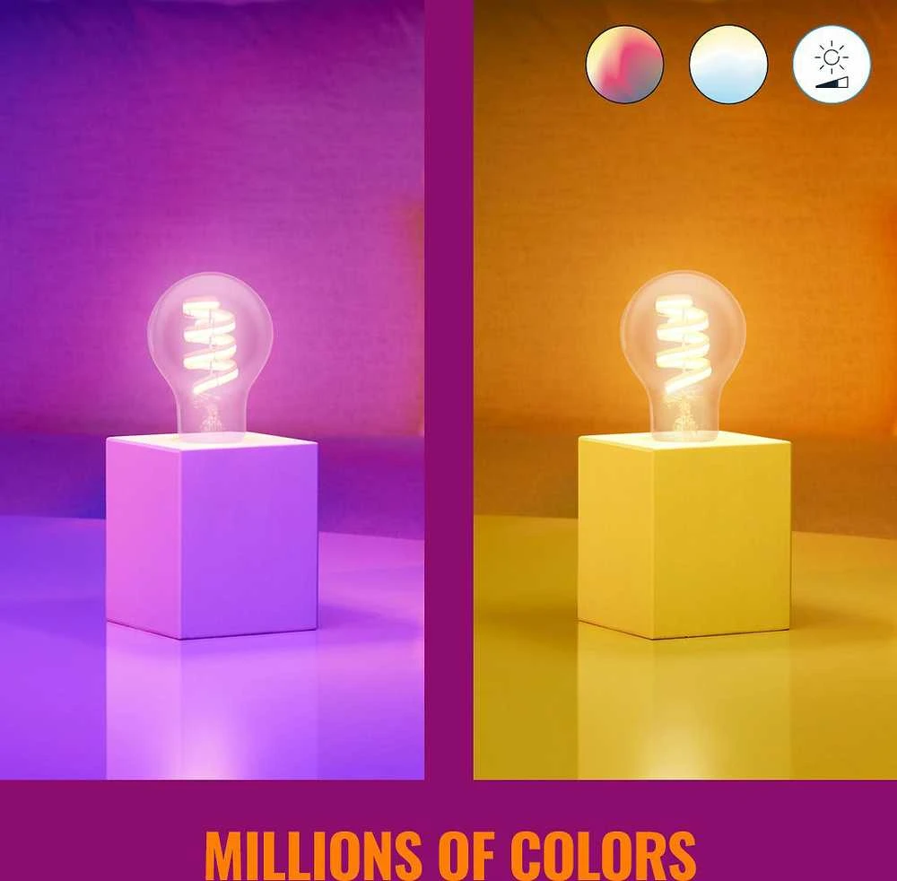 WiZ,Lemputė,6,3W,2200-6500 (RGB),A60,E27,1vnt šviesos šaltinis