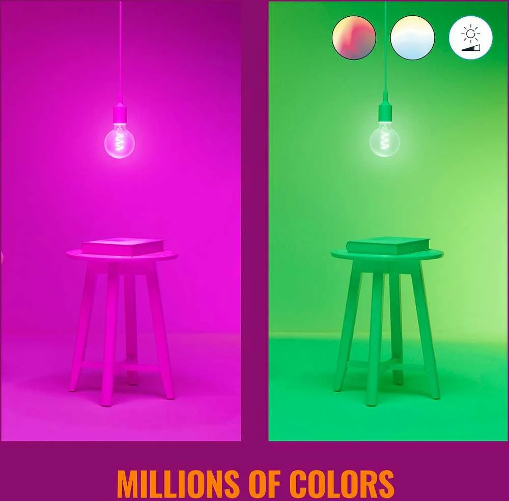 WiZ,Globe,6,3W,2200-6500 (RGB),G95,E27,1vnt šviesos šaltinis