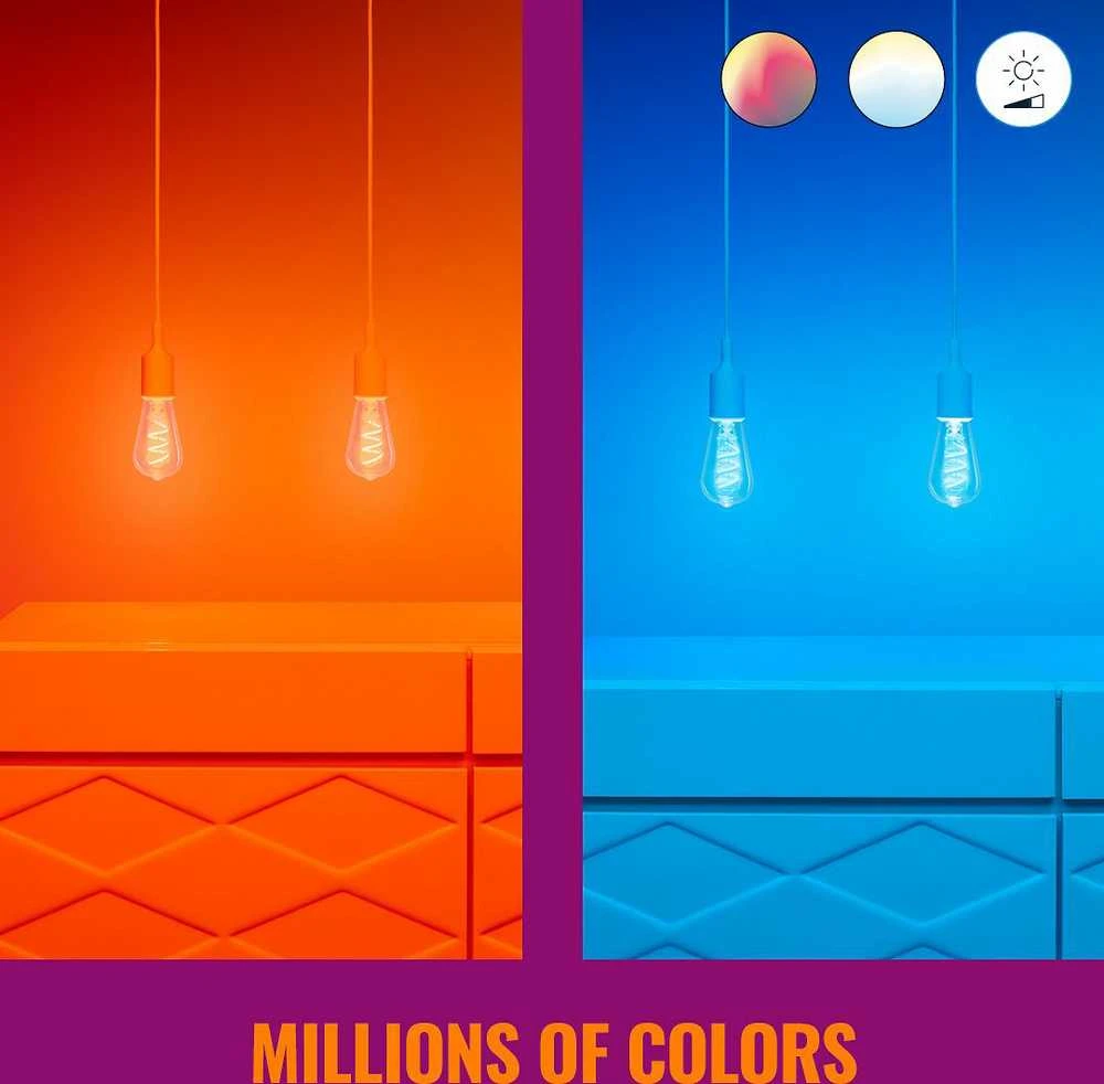 WiZ,ST64 Edison,6,3W,2200-6500 (RGB),ST64,E27,1vnt šviesos šaltinis