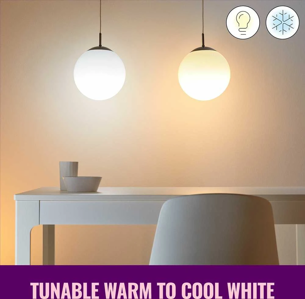 Signify WiZ Baltas Lampe E27 Tunable 60W matt Zweierpack