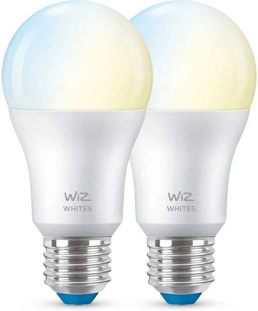 Signify WiZ Baltas Lampe E27 Tunable 60W matt Zweierpack