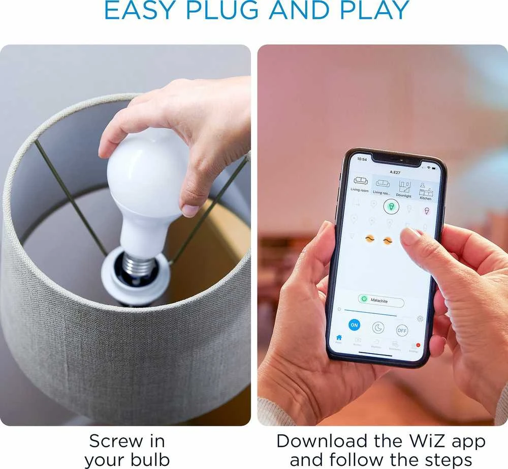 „Signify WiZ Baltas Globe“ E27 reguliuojama 75 W matinė lemputė, viena pakuotė