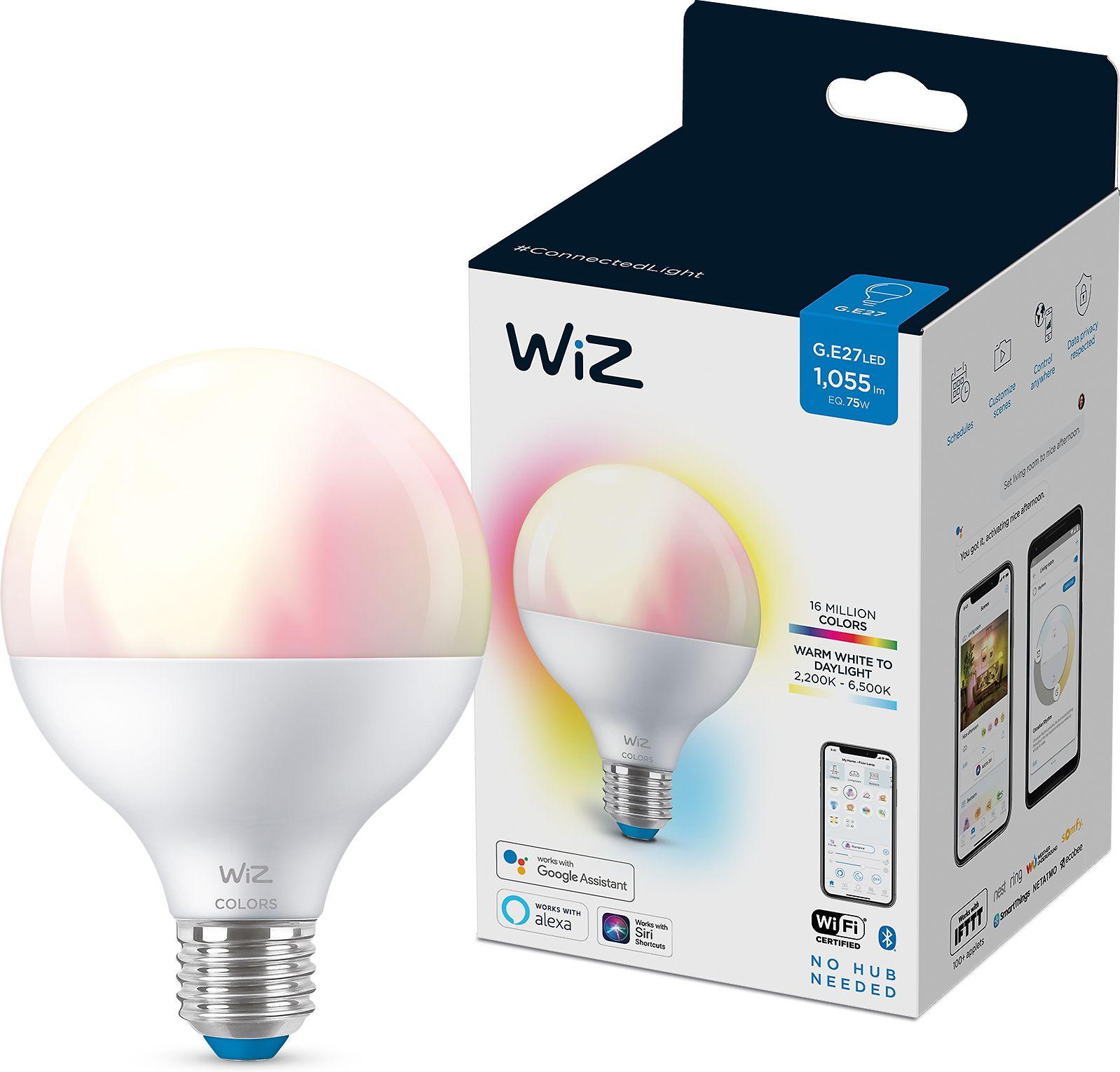 WiZ lemputės sfera | 11W | 2200–6500 K (RGB) | G95 | E27 | 1 vnt.