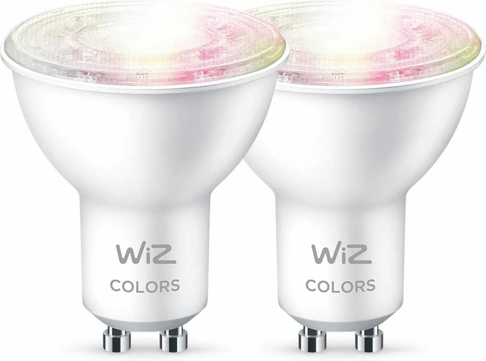 Signify WiZ Baltas & Color GU10 Tunable 60W Glass Two Pack