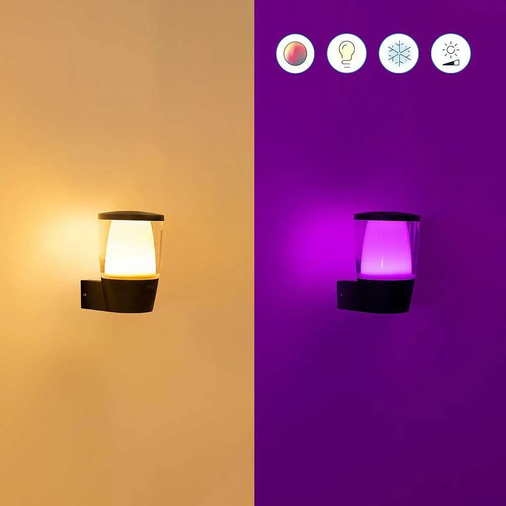 Sieninis lauko šviestuvas WiZ Smart WiFi 8,5 W | 2700–5000 K (RGB)