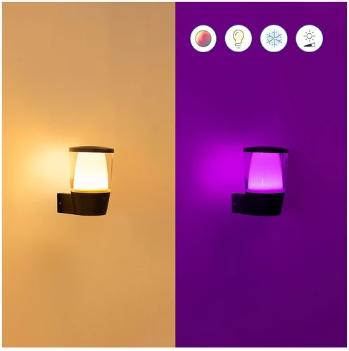 Sieninis lauko šviestuvas WiZ Smart WiFi 8,5 W | 2700–5000 K (RGB)
