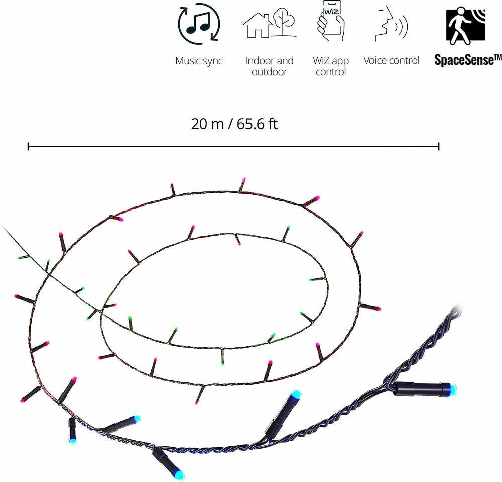 Lemputė WiZ Smart WiFi LED Fairly Light, 20m|15 W