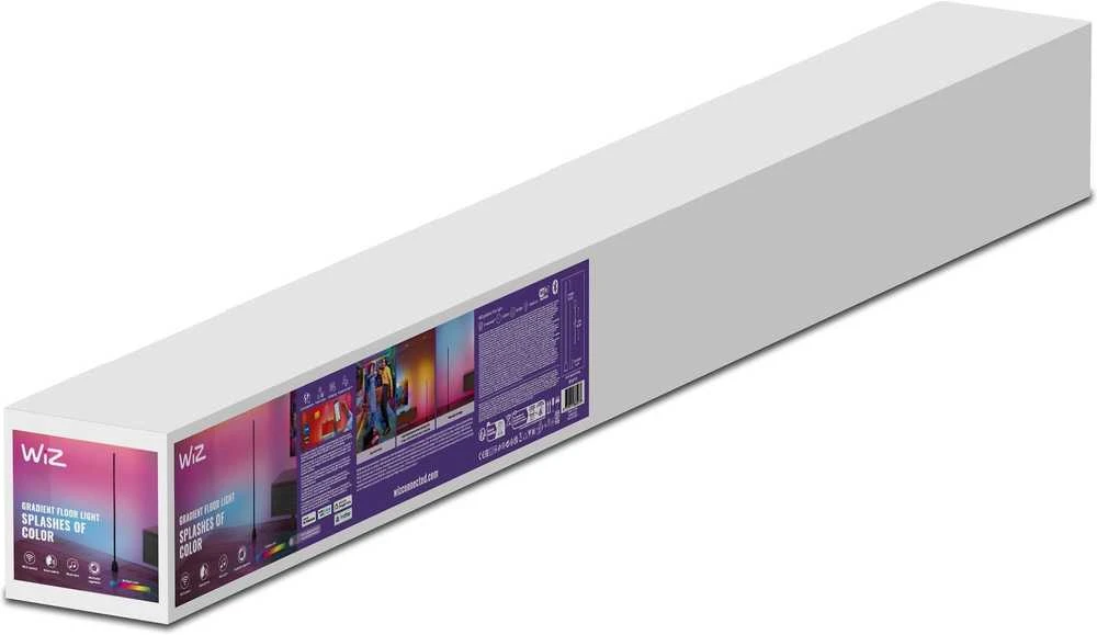 Wiz Gradientinis toršeras RGB „Bluetooth“ Matter juodas - Vieda lampa 929004732801 (8719514865273)