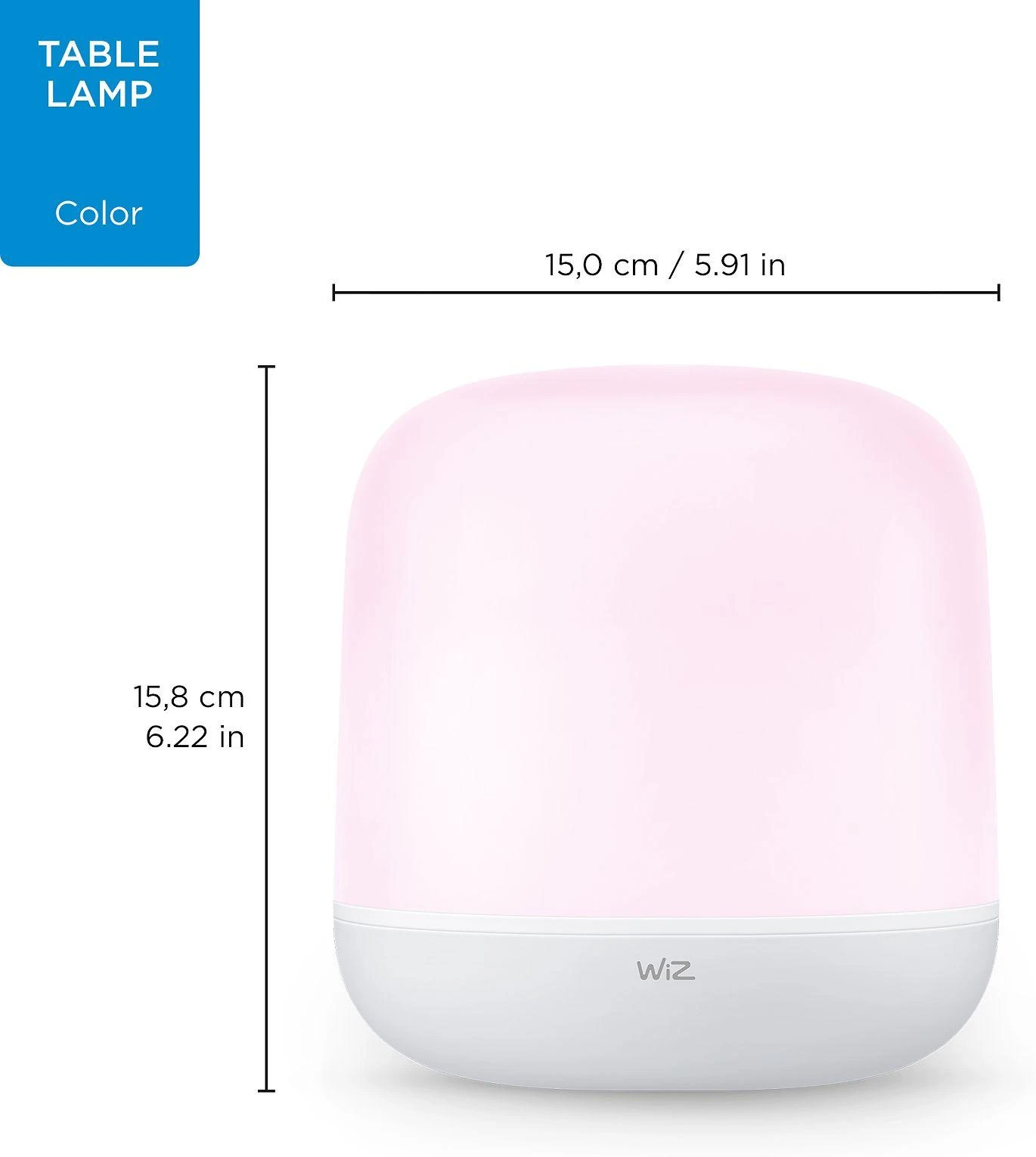 Stalinė lempa WiZ Smart WiFi WiFi Hero, 9 W | 2200–6500 tūkst.
