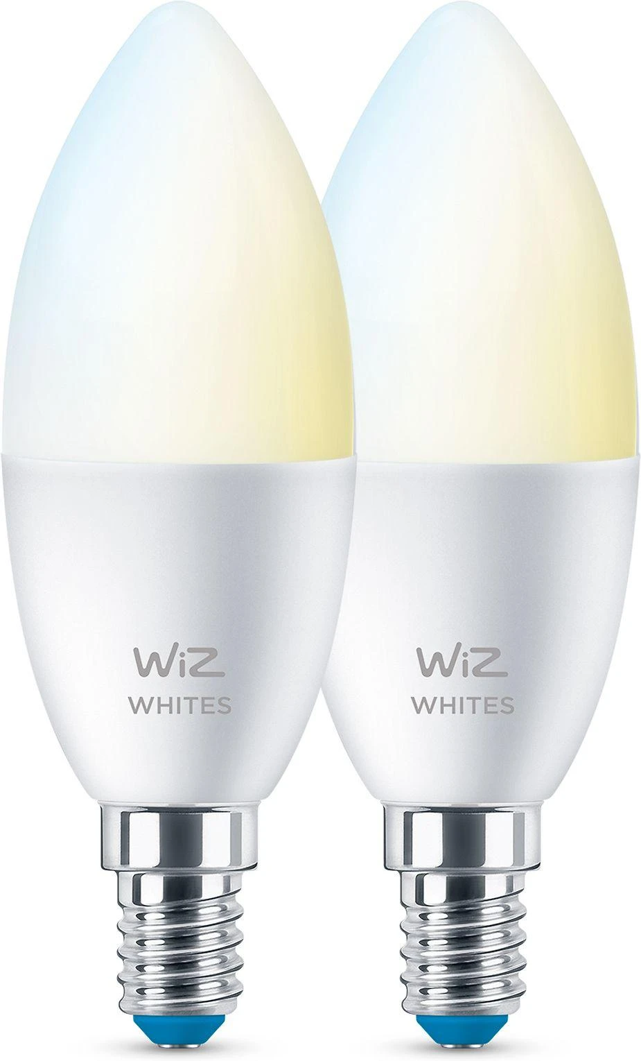 WiZ RGBW LED žvakinė lemputė | 4,9 W | 2700–6500 K | C37 | E14 | 2 vnt.