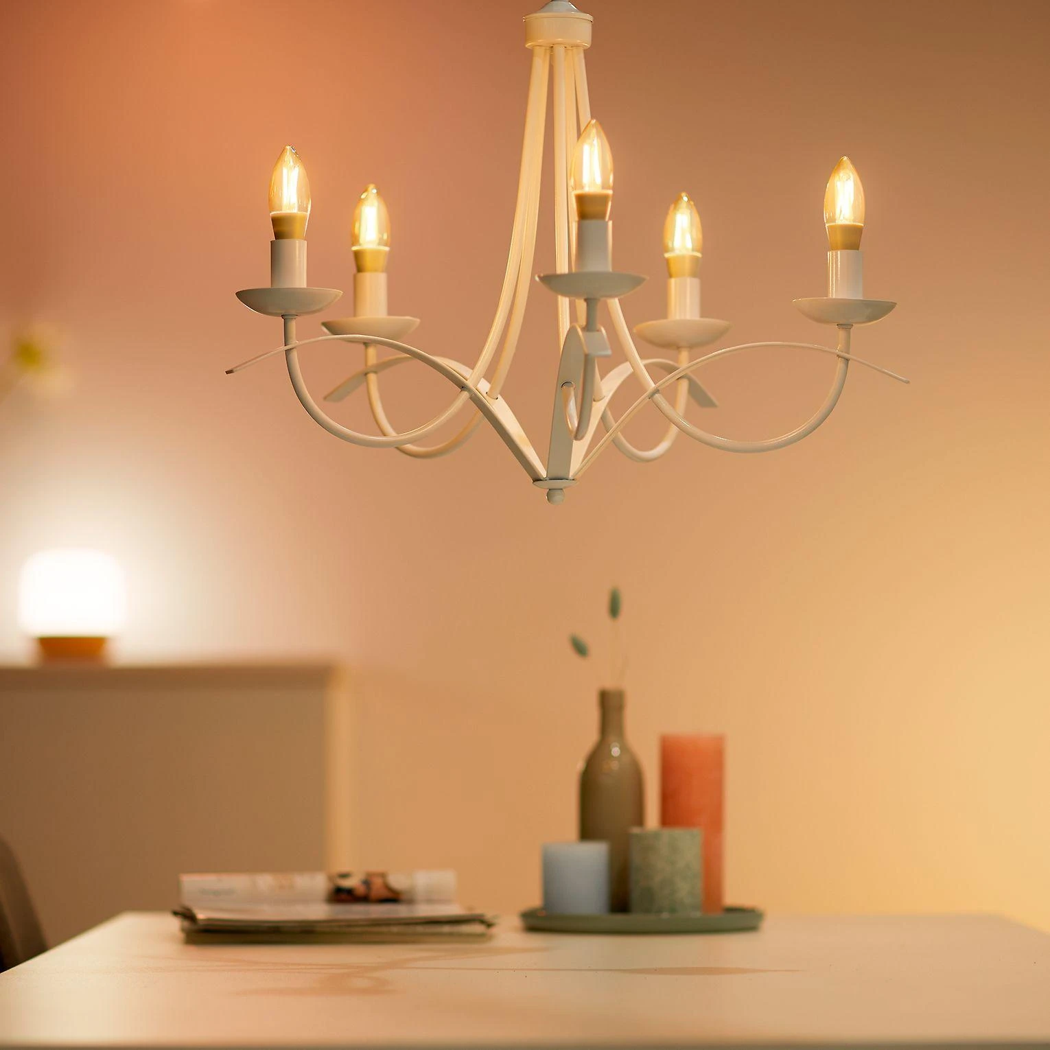 Signify WiZ - C35 Amber Candle E14 Tunable Filament - Smart Home