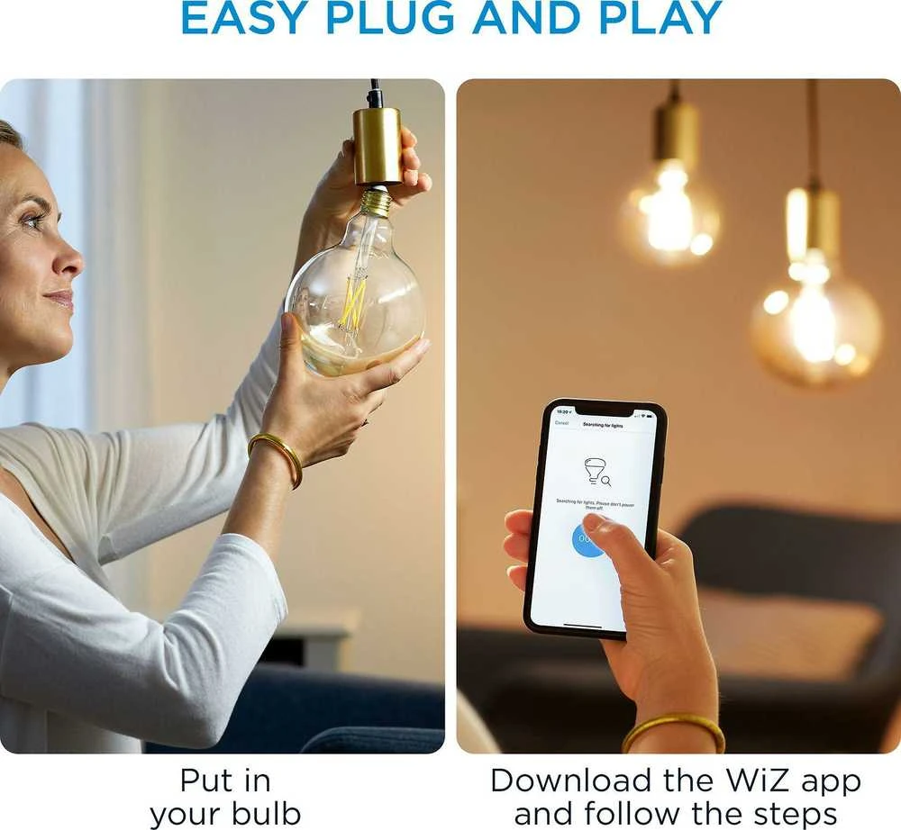 WIZ WI-FI BLE 60W G125 E27 927-65 CL 1PF/6