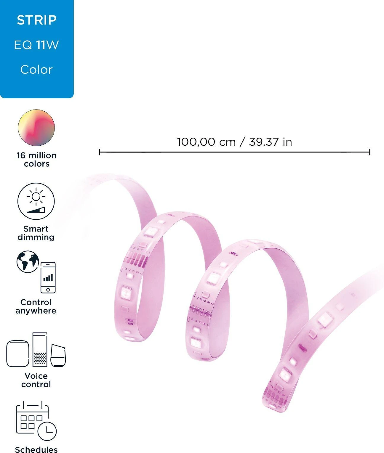 WIZ WI-FI BLE LED JUOSTELĖ 1M 880LM EXT EU