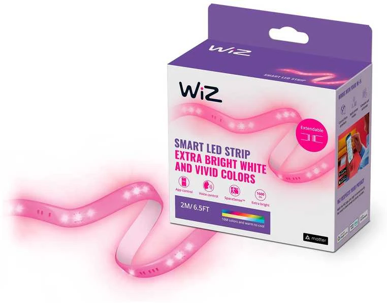 LED juosta WiZ -Wi-Fi LEDStrip 2M 1600lm StarterKit