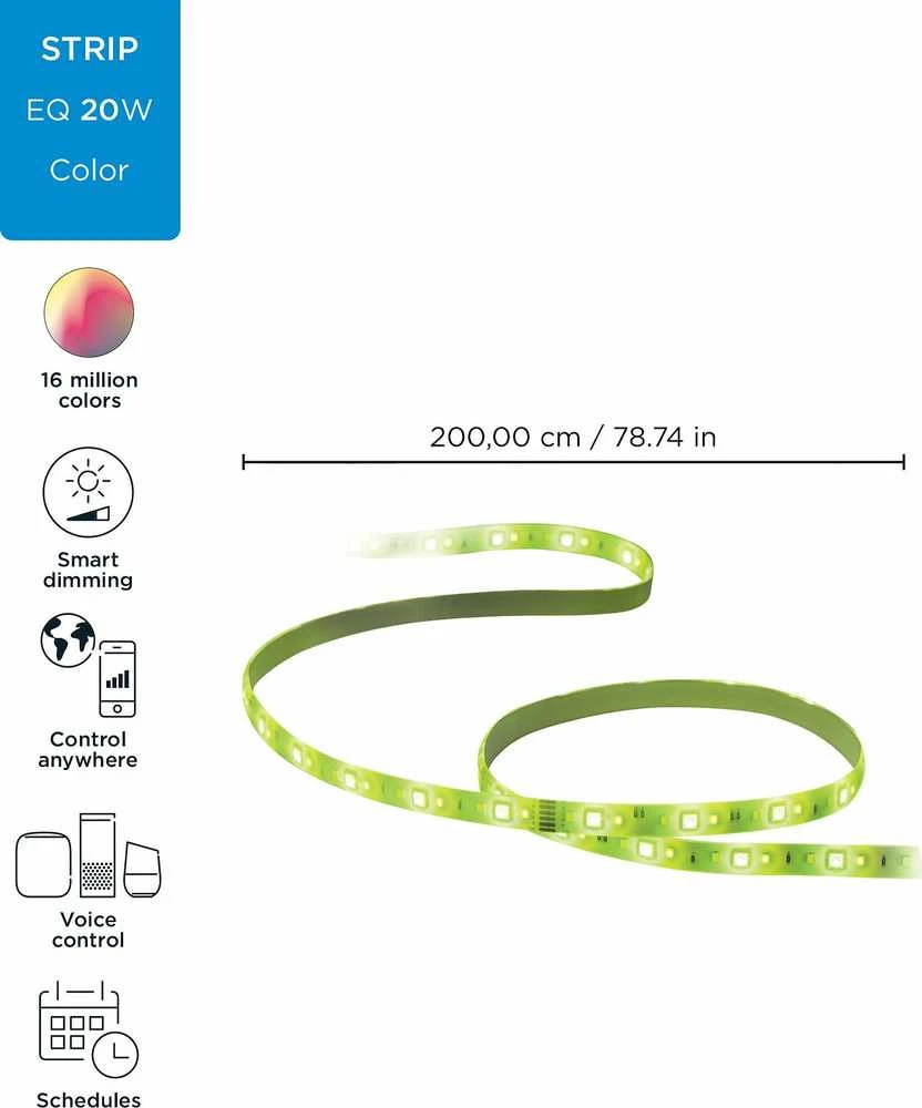 LED juosta WiZ -Wi-Fi LEDStrip 2M 1600lm StarterKit