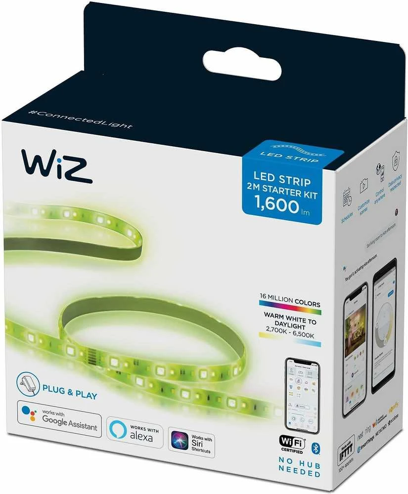 LED juosta WiZ -Wi-Fi LEDStrip 2M 1600lm StarterKit