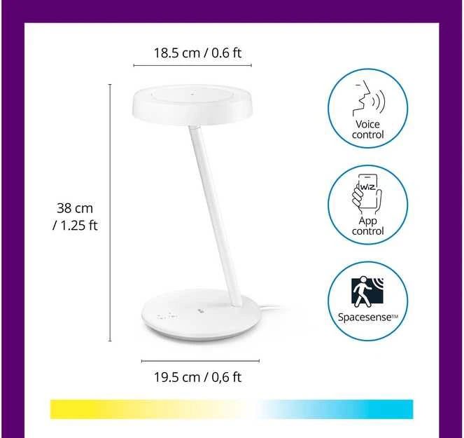Stalinė lempa WiZ Smart WiFi Portrait | 2700-6500 K