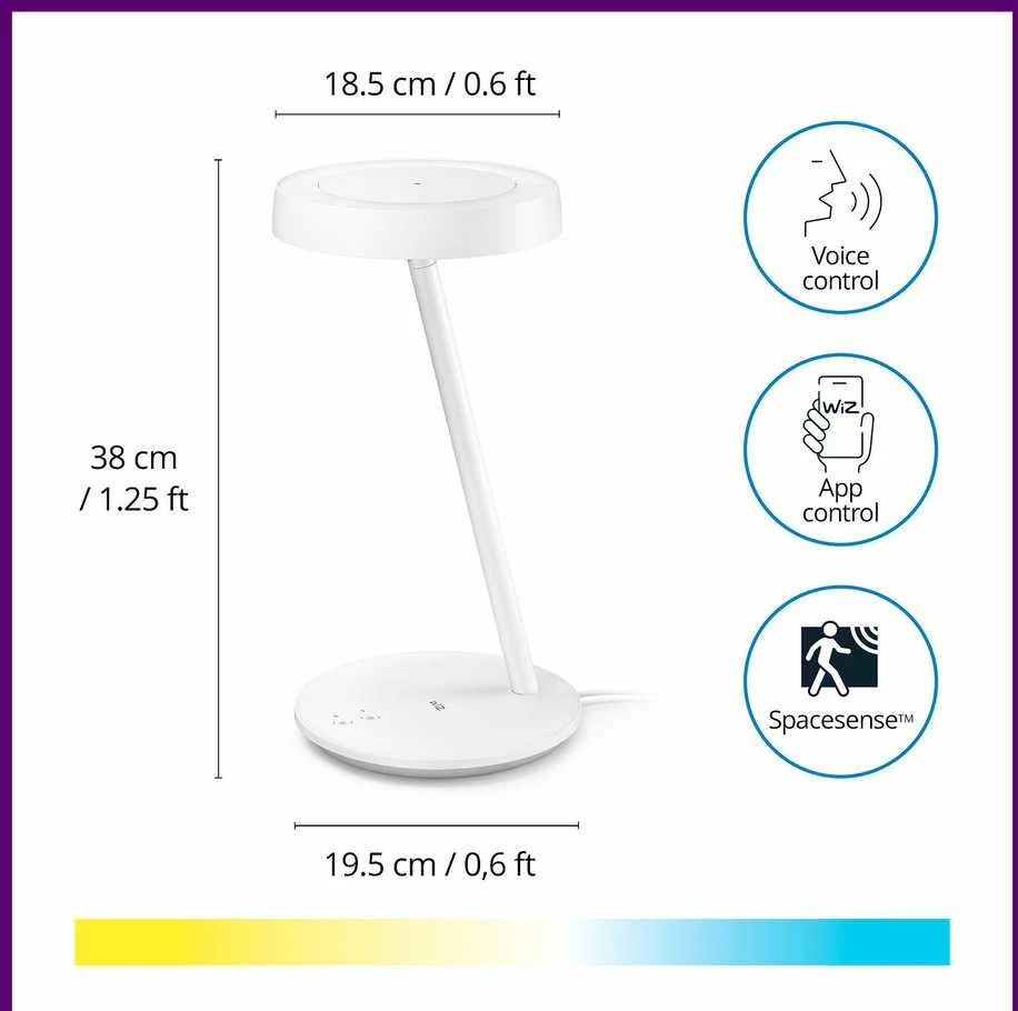 Stalinė lempa WiZ Smart WiFi Portrait | 2700-6500 K