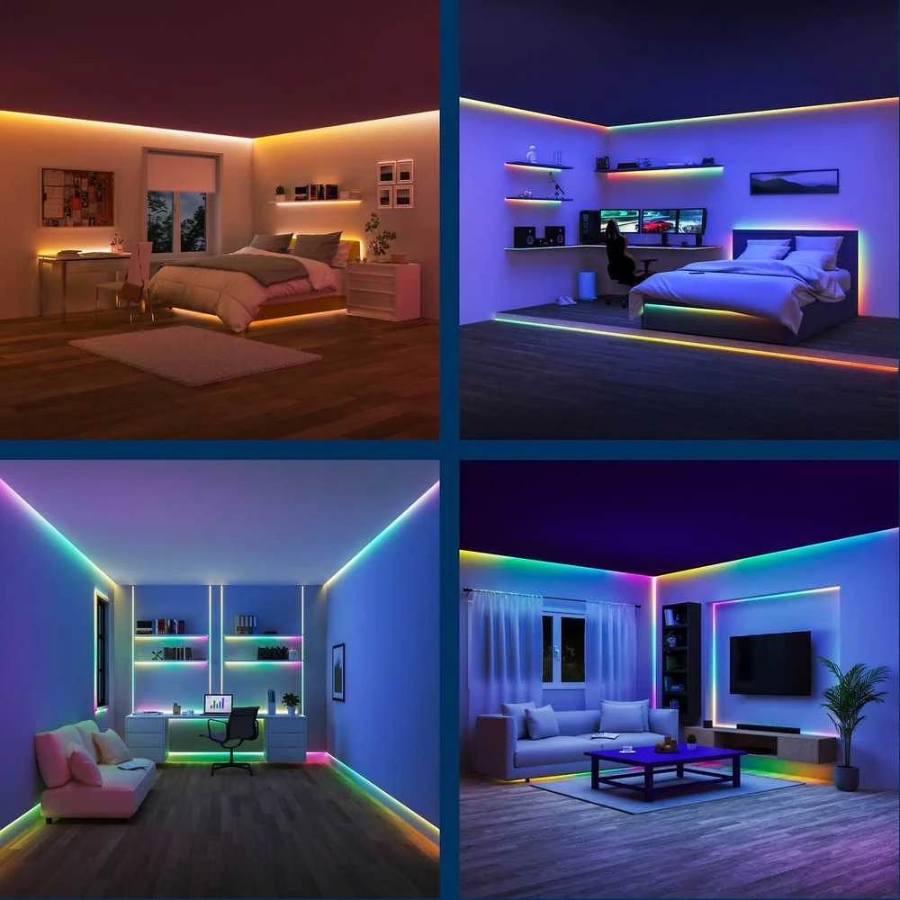 WiZ išmanioji WiFi RGBIC LED juosta, 10 m 17,9 W RGB