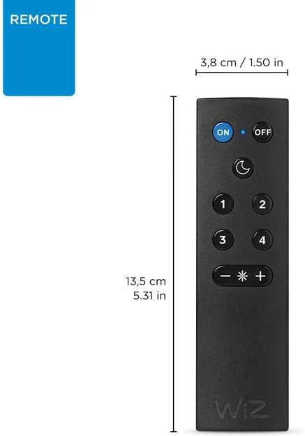 Nuotolinio valdymo pultas Wiz IP20 Wi-Fi