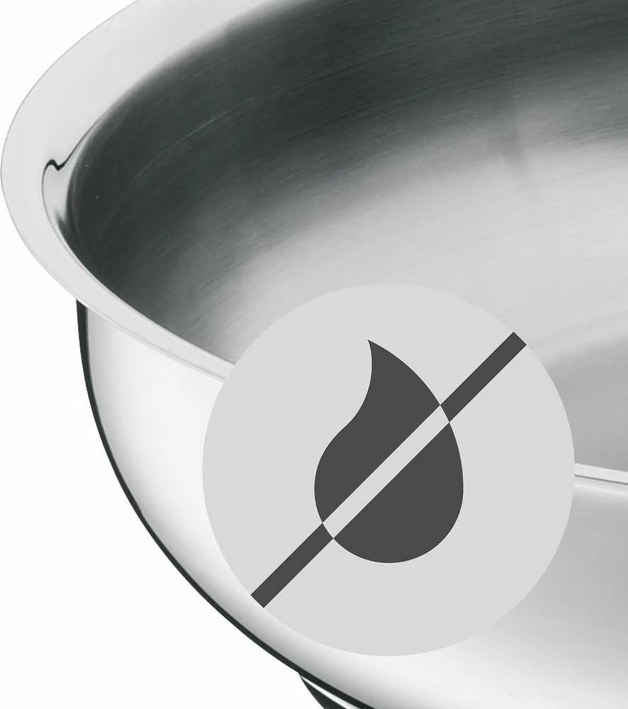WMF Profi 790389991 Keptuvė, 28 cm, Tinka visoms viryklėms įskaitant indukcines, Nerūdijantis plienas, Nelipni danga, Fiksuota rankena