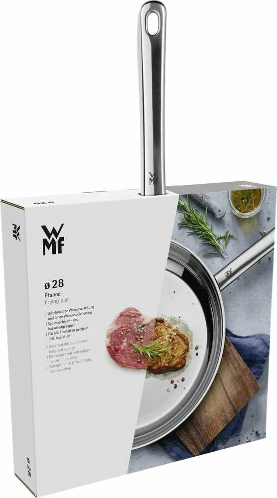 WMF Profi 790389991 Keptuvė, 28 cm, Tinka visoms viryklėms įskaitant indukcines, Nerūdijantis plienas, Nelipni danga, Fiksuota rankena