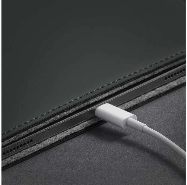 Woolnut Coated Sleeve -suojatasku 11 iPad Pro & Air, vihreä