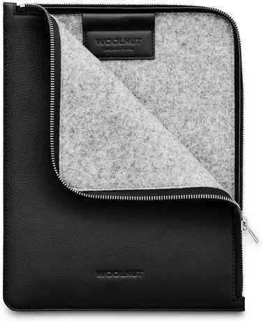 Woolnut Leather Folio apsauginis dėklas skirtas 11 iPad Pro & Air, juodas
