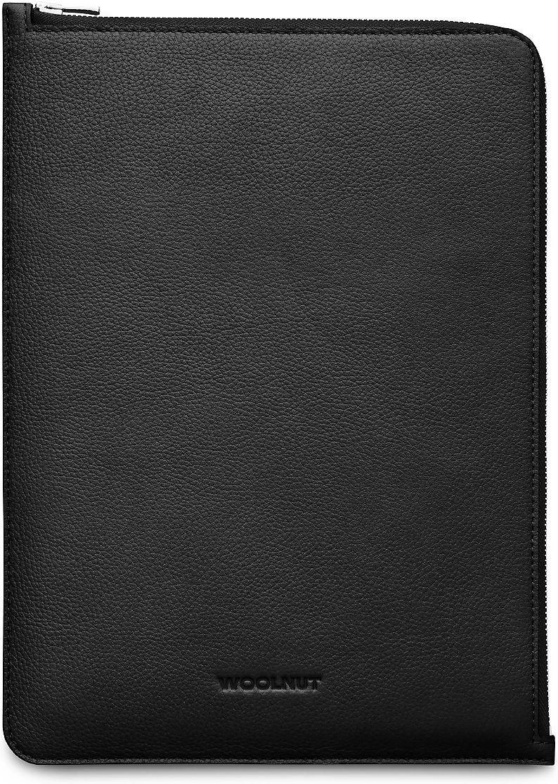 Woolnut Leather Folio -suojatasku 13/14 MacBook, musta