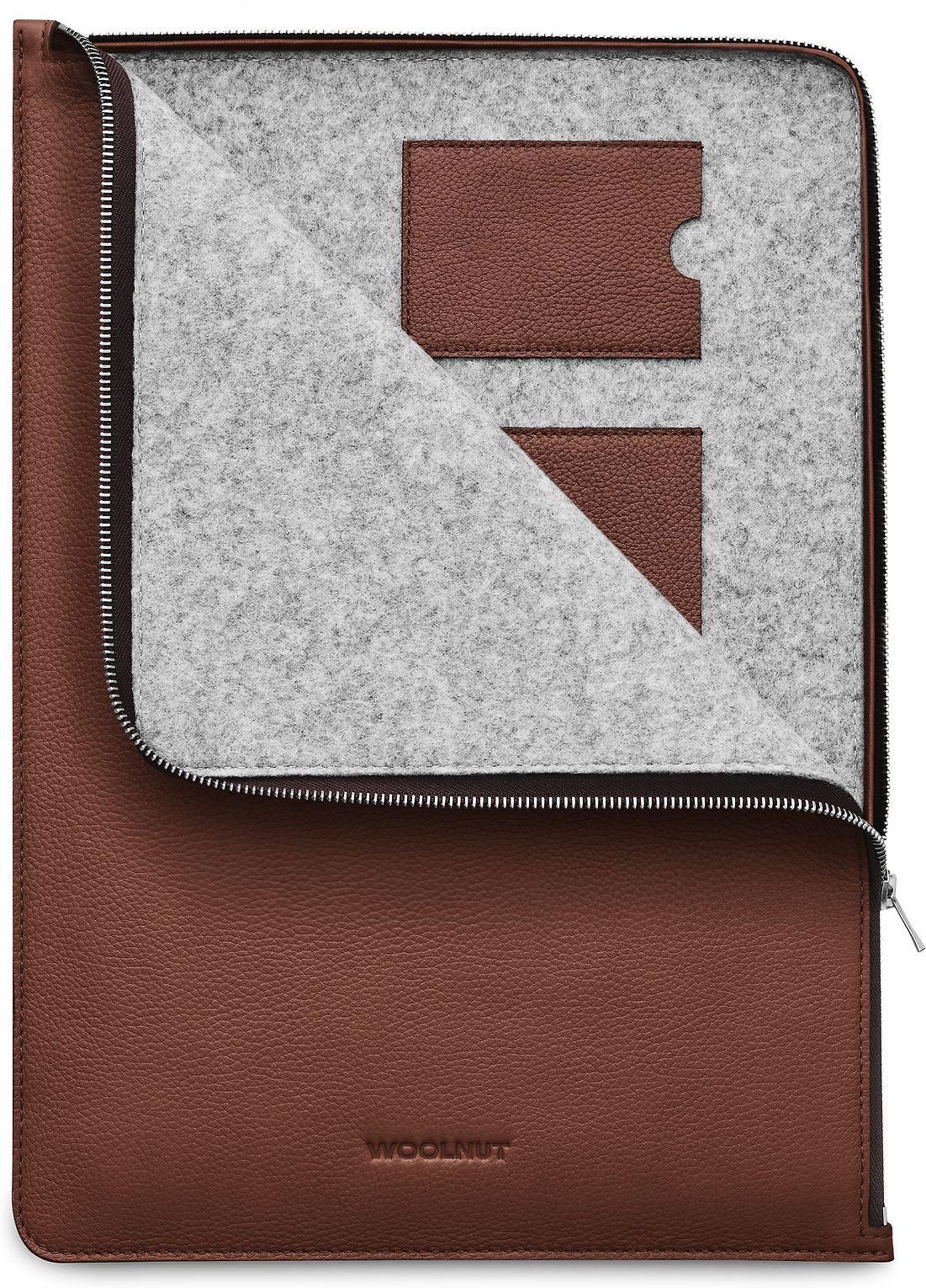 Woolnut Leather Folio -suojatasku 16 MacBook Pro, konjakki