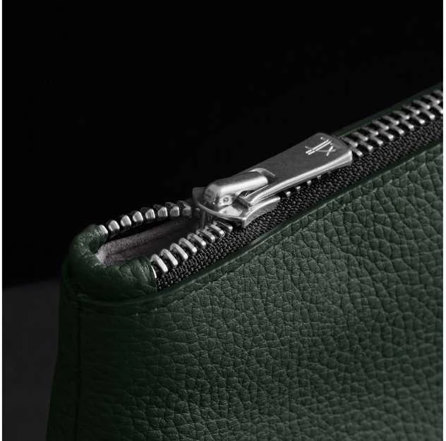 Woolnut Leather Pouch -tarvikelaukku, vihreä