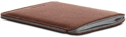 Woolnut Leather Sleeve for Passports -passitasku, konjakki