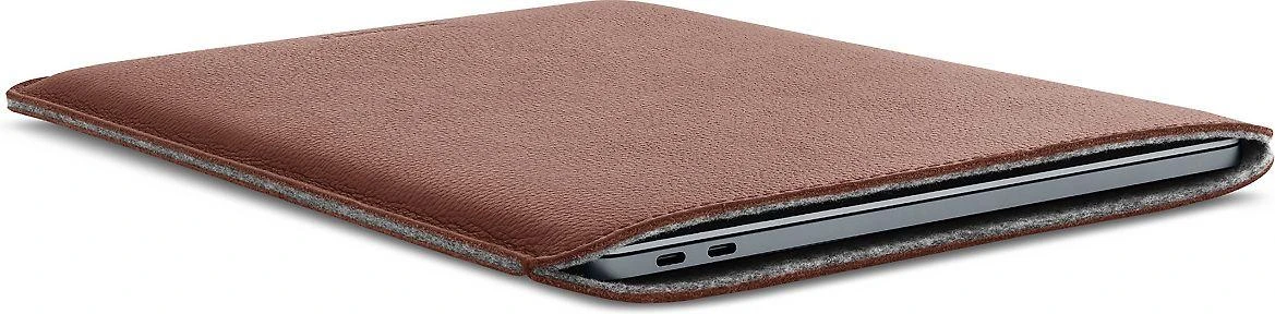 Dėklas WOOLNUT Leather Sleeve 13" Ruda