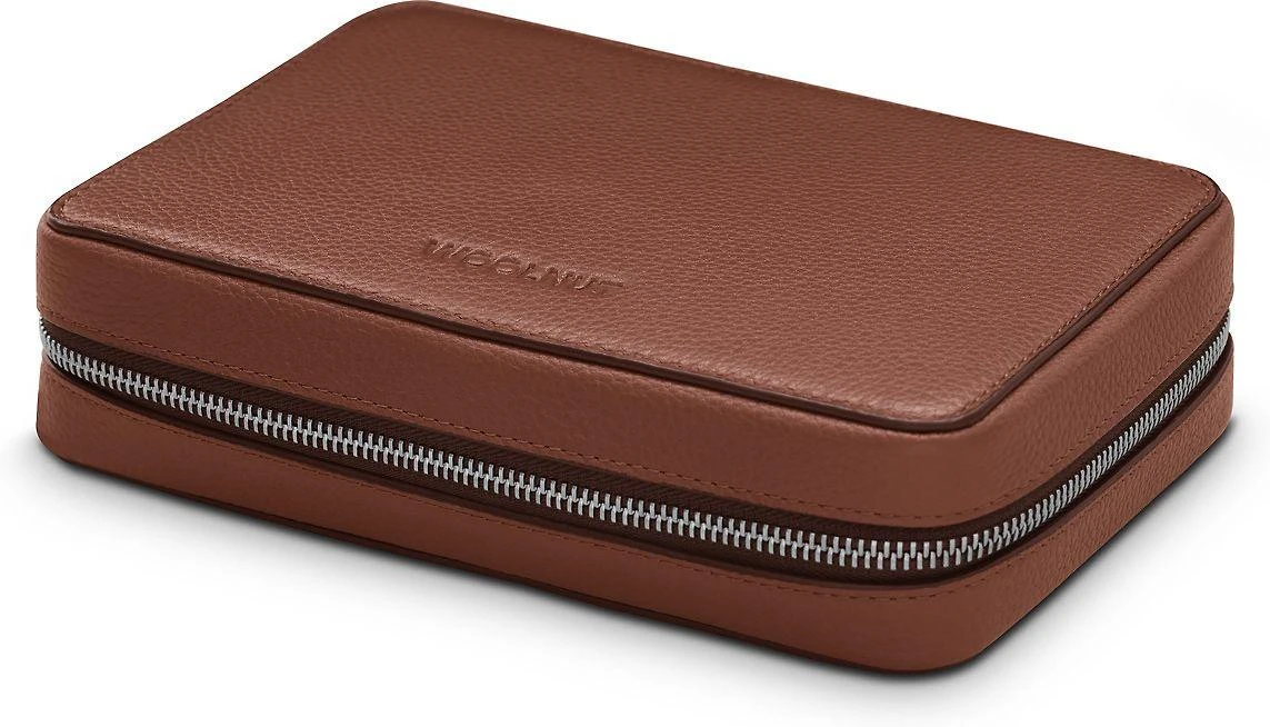 Dėklas na tabletė Woolnut WOOLNUT Leather Tech Organizer Cognac Brown