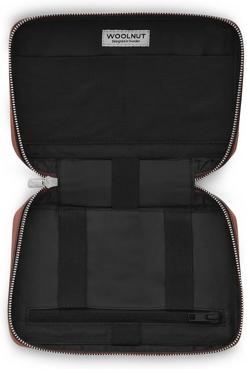 Dėklas na tabletė Woolnut WOOLNUT Leather Tech Organizer Cognac Brown