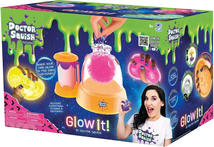 „Doctor Squish“ – minkštų žaisliukų stotelė neoniniam leidimui (107402)