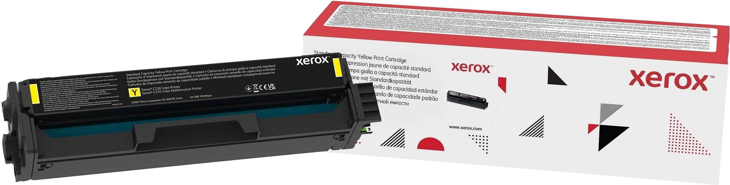XEROX C230 C235 Geltonas STD - DANGTELIS TONERIO KASETĖ 1500 PUSLAPIŲ