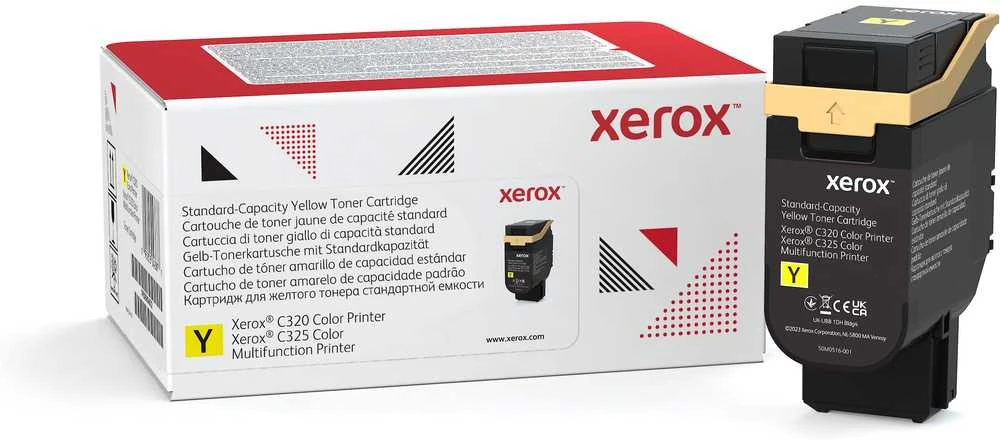XEROX C320 C325 Geltonas - STANDARTINĖS TALPOS TONERIO KASETĖ