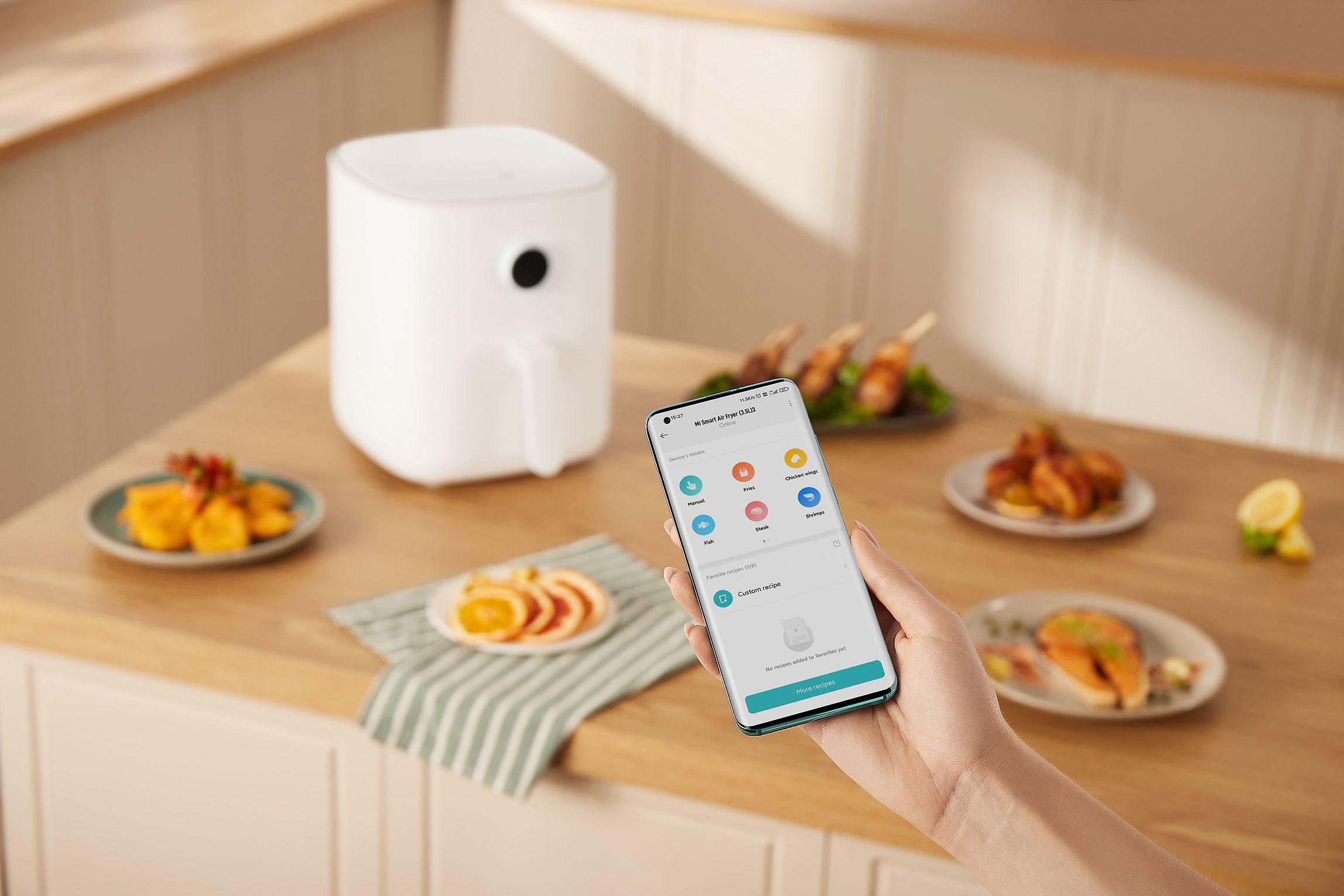 Gruzdintuvė Xiaomi Mi Smart Air Fryer Power 1500 W, Talpa 3.5 l, Balta