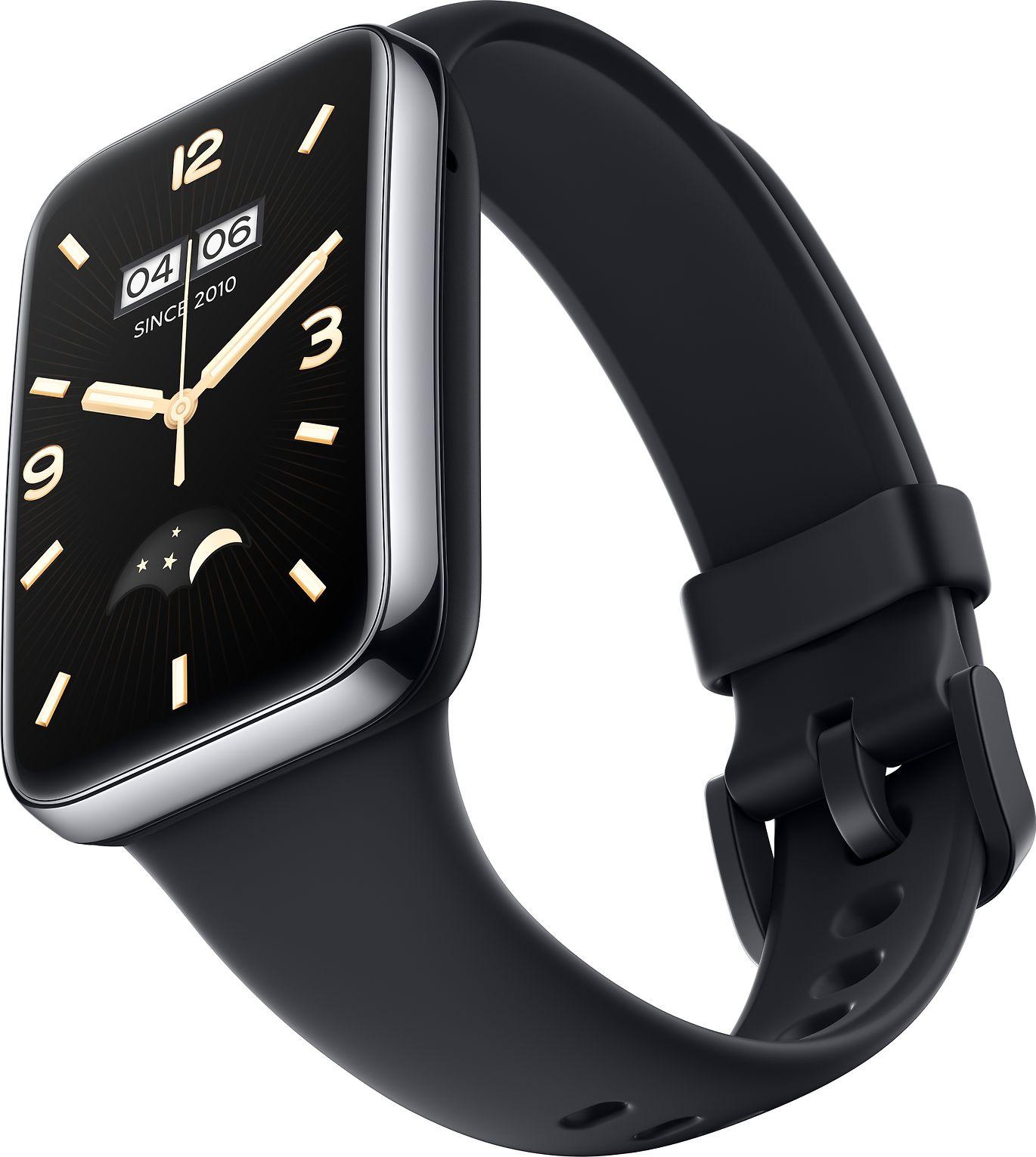 Išmanioji apyrankė Xiaomi Smart Band 7 Pro, Grafito juodos spalvos korpusas ir juodos spalvos apyrankė