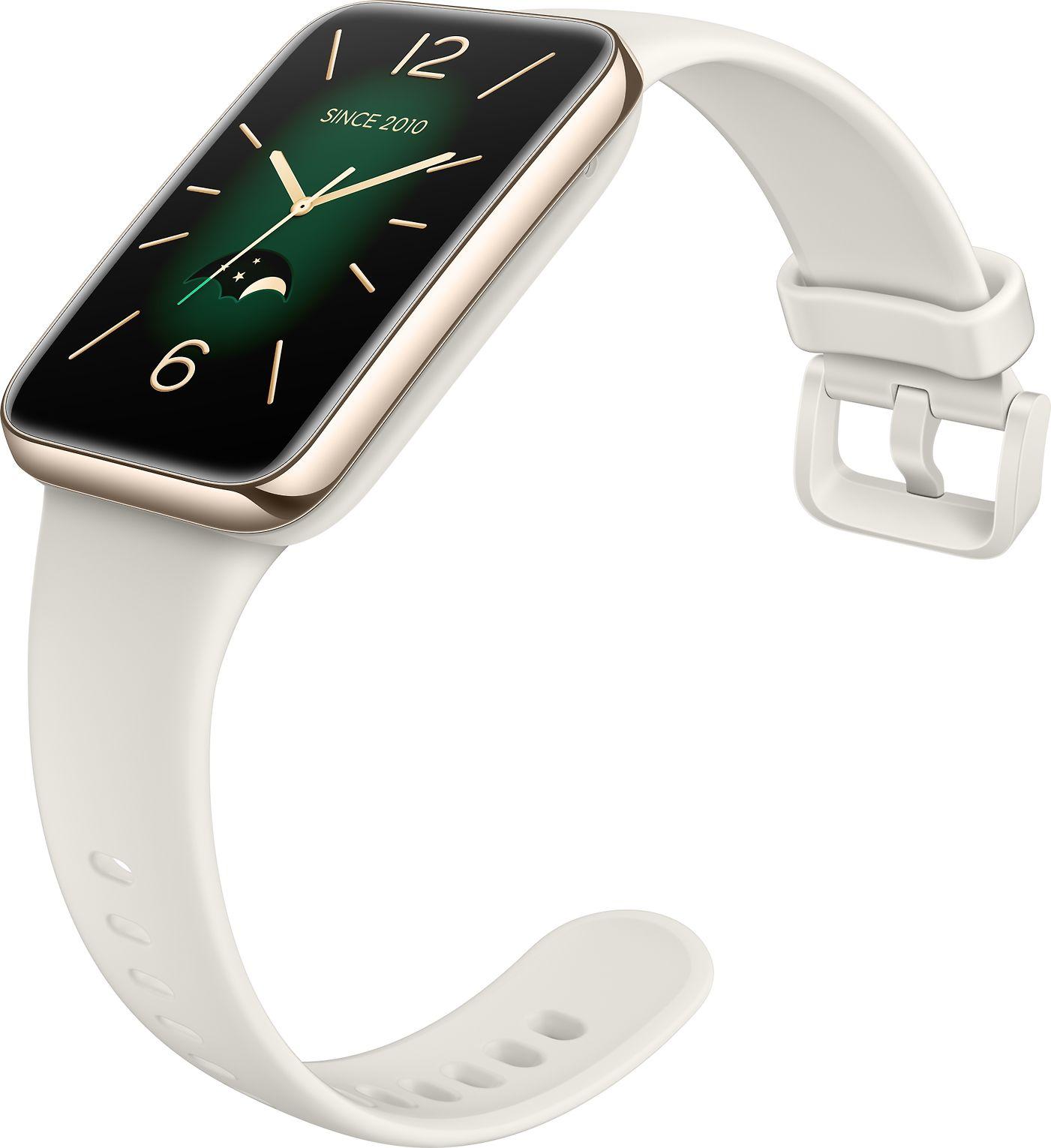 Išmanioji apyrankė Xiaomi Smart Band 7 Pro, Šviesiai auksinės spalvos korpusas ir dramblio kaulo spalvos apyrankė