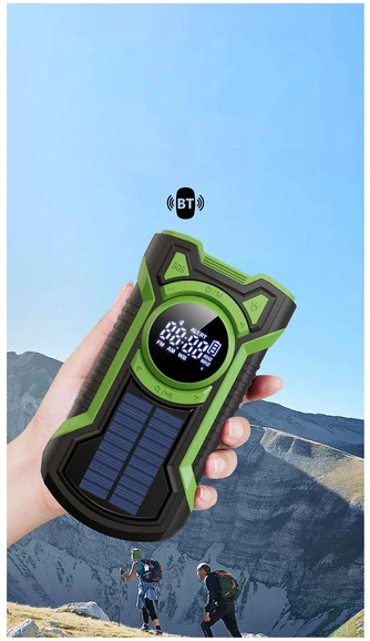 Xtorm Just in Case 5000 mAh hätäradio aurinkopaneelilla, musta/oranssi