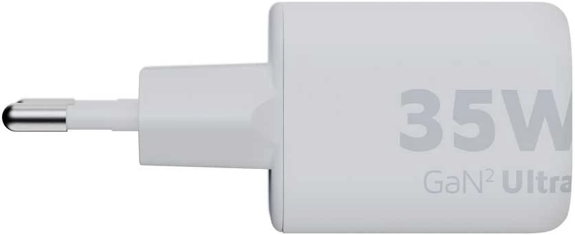 „Xtorm“ – 35 W „GaN2 Ultra“ namų įkroviklis, USB-C PD/USB-A, baltas