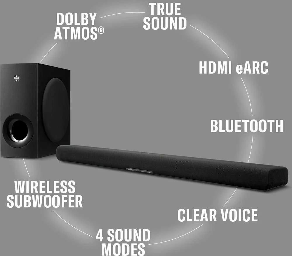 Namų kino sistema Yamaha SR-B40ABL ( Juodas )
