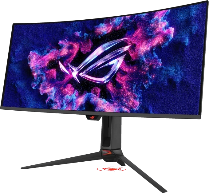 Žaidimų monitorius Asus ROG Swift OLED PG34WCDN, 34" WQHD (3440x1440) QD-OLED lenktas, 21:9, 240Hz, 0.03ms, HDR True Black 400