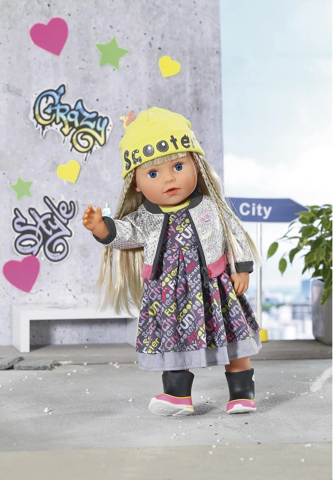 BABY born - City Deluxe stiliaus lėlytė 43 cm (830208)