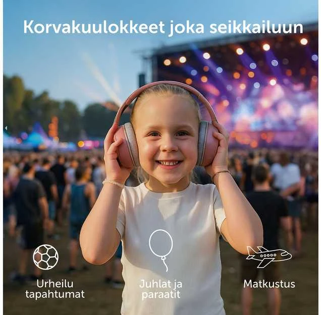 ZAZU Triukšmą slopinančios ausinės kūdikiams ir vaikams, rusva