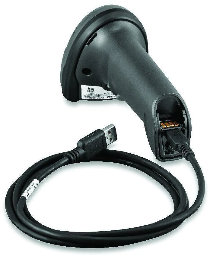 Nešiojamas Brūkšninių Kodų Skaitytuvas - Zebra DS2208 1D/2D LED Juodas