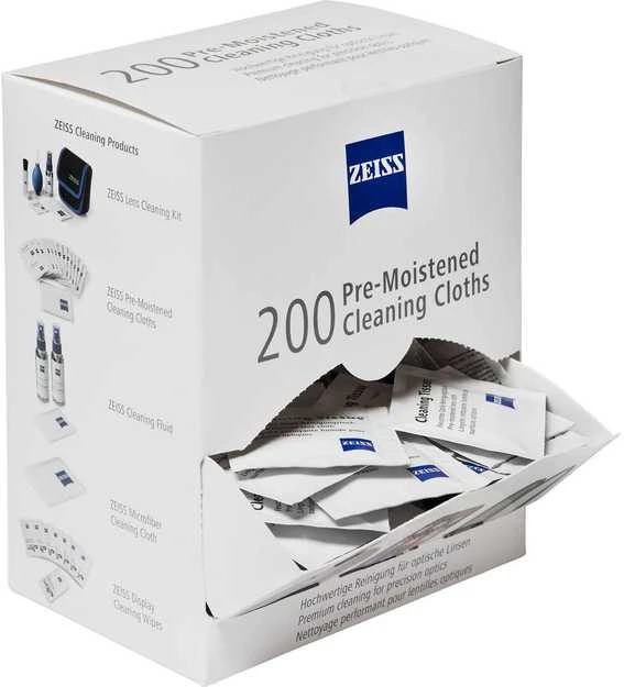 Drėgnos objektyvo servetėlės Zeiss, 200 vnt.