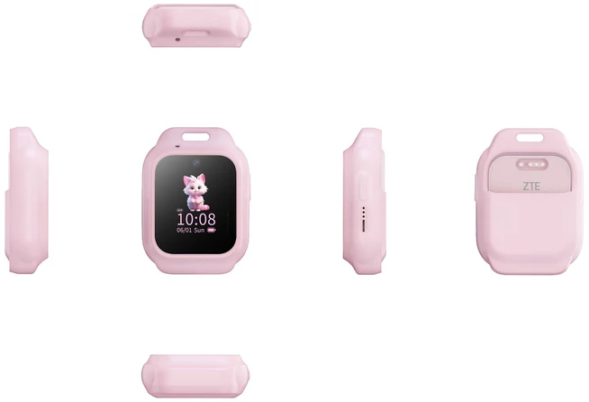 ZTE K2/K2 Pro laikrodžio dėklas + virvelė, rožinė